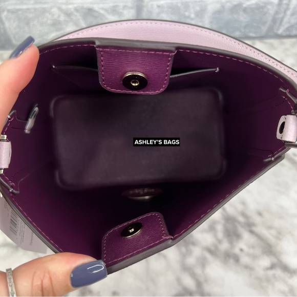 Kate Spade Darcy Bucket Bag Crossbody In Lilac Moon - Picture 7 of 11